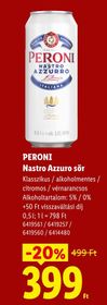 PERONI Nastro Azzuro sör – Lidl