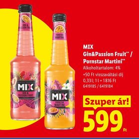 MIX Gin&Passion Fruit / Pornstar Martini – Lidl