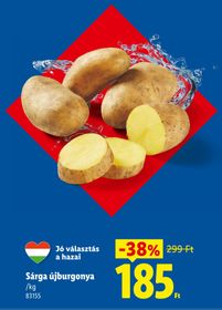 Sárga újburgonya – Lidl