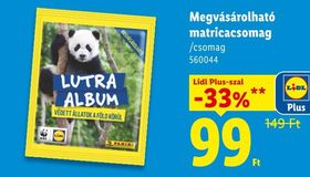 Megvásárolható matricacsomag – Lidl