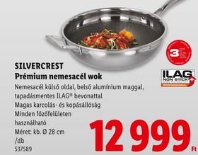 SILVERCREST Prémium nemesacél wok – Lidl