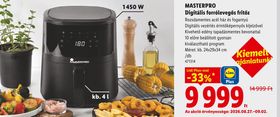MASTERPRO Digitális forrólevegős fritőz – Lidl