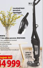 ROWENTA 2 az 1-ben akkus porszívó, RH6735WH – Lidl