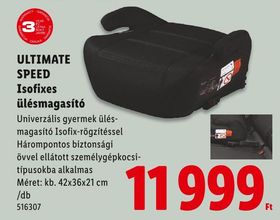 ULTIMATE SPEED Isofixes ülésmagasító – Lidl