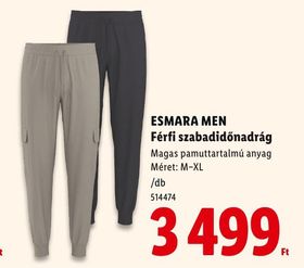 ESMARA MEN Férfi szabadidőnadrág – Lidl