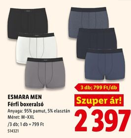 ESMARA MEN Férfi boxeralsó – Lidl