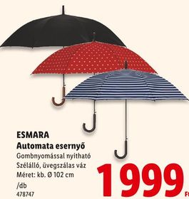 ESMARA Automata esernyő – Lidl