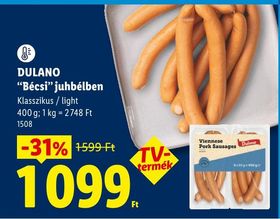 DULANO "Bécsi" juhbélben – Lidl