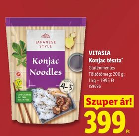 VITASIA Konjac tészta – Lidl