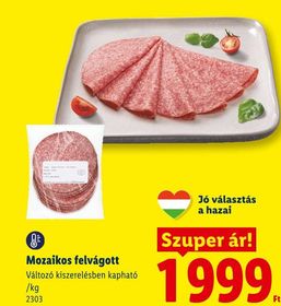 Mozaikos felvágott – Lidl