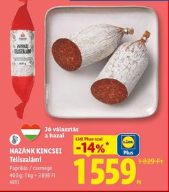 HAZÁNK KINCSEI Téliszalámi – Lidl