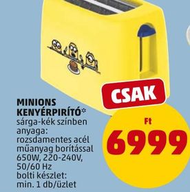 Minions MINIONS KENYÉRPIRÍTÓ – Penny