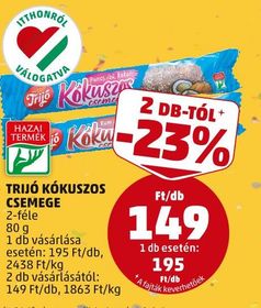 TRIJÓ KÓKUSZOS CSEMEGE – Penny
