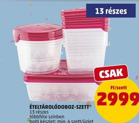 ÉTÉLTÁROLÓDOBOZ-SZETT – Penny
