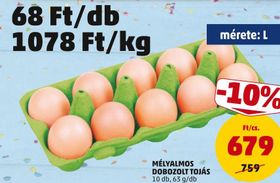 MÉLYALMOS DOBOZOLT TOJÁS – Penny