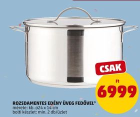 ROZSDAMENTES EDÉNY ÜVEG FEDŐVEL – Penny