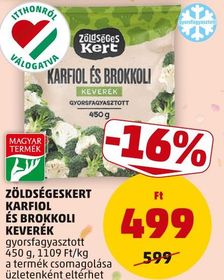 ZÖLDSÉGESKERT KARFIOL ÉS BROKKOLI KEVERÉK – Penny