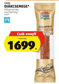 CSABAI DIÁKCSEMEGE* – Aldi