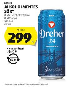 DREHER ALKOHOLMENTES SÖR* – Aldi