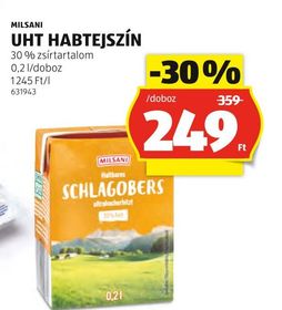 MILSANI UHT HABTEJSZÍN – Aldi