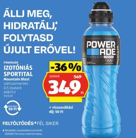 POWERADE IZOTÓNIÁS SPORTITAL – Aldi