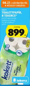 KOKETT TOALETTPAPÍR, 8 TEKERCS* – Aldi