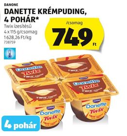 DANONE DANETTE KRÉMPUDING, 4 POHÁR* – Aldi