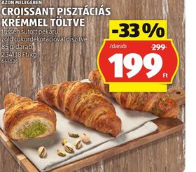 AZON MELEGÉBEN CROISSANT PISZTÁCIÁS KRÉMMEL TÖLTVE – Aldi