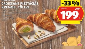 AZON MELEGÉBEN CROISSANT PISZTÁCIÁS KRÉMMEL TÖLTVE – Aldi