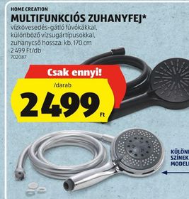 HOME CREATION MULTIFUNKCIÓS ZUHANYFEJ* – Aldi