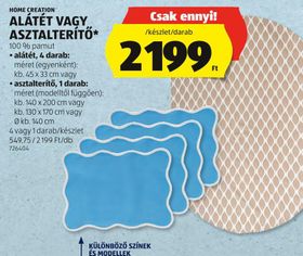 Home Creation Alátét vagy asztalterítő – Aldi