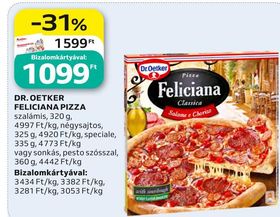Dr. Oetker DR. OETKER FELICIANA PIZZA – Auchan