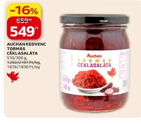 Auchan AUCHAN KEDVENC TORMÁS CÉKLASALÁTA – Auchan