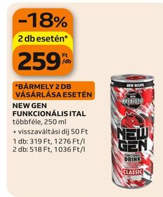 NEW GEN FUNKCIONÁLIS ITAL – Auchan
