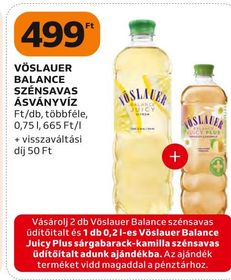 VÖSLAUER BALANCE SZÉNSAVAS ÁSVÁNYVÍZ – Auchan