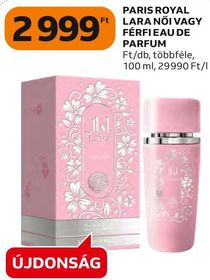 Paris Royal PARIS ROYAL LARA NŐI VAGY FÉRFI EAU DE PARFUM – Auchan