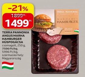 Terra Pannonia TERRA PANNONIA ANGUS MARHA HAMBURGER HÚSPOGÁCSA – Auchan