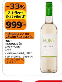 Font FONT IRSAI OLIVÉR VAGY ROSÉ – Auchan