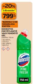 Domestos DOMESTOS FERTŐTLENÍTŐ VAGY FEHÉRÍTŐ GÉL – Auchan