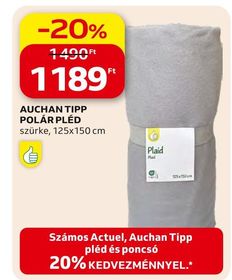 Auchan AUCHAN TIPP POLÁR PLÉD – Auchan