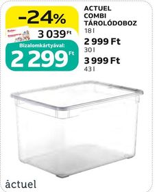 ACTUEL COMBI TÁROLÓDOBOZ – Auchan