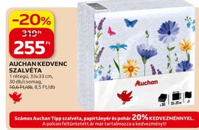 Auchan AUCHAN KEDVENC SZALVÉTA – Auchan