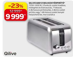 Qilive QILIVE 600131854 KENYÉRPIRÍTÓ – Auchan