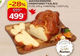 AUCHAN KEDVENC FINOM FONOTT KALÁCS – Auchan