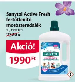 Sanytol Active Fresh fertőtlenítő mosószeradalék – Ecofamily
