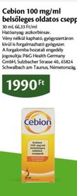 P&G Health Germany GmbH Cebion 100 mg/ml belsőleges oldatos csepp – Ecofamily