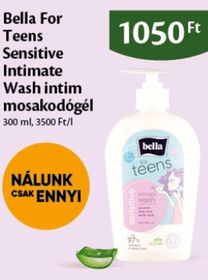 Bella For Teens Sensitive Intimate Wash intim mosakodógél – Ecofamily