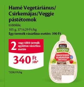 Hamé Vegetáriánus/Csirkemájas/Veggie pástétomok – Ecofamily