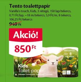 Tento toalettpapír – Ecofamily