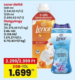 Lenor öblítő, illatgyöngy – Spar